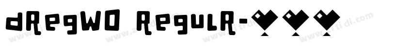 dRegW0 RegulR字体转换